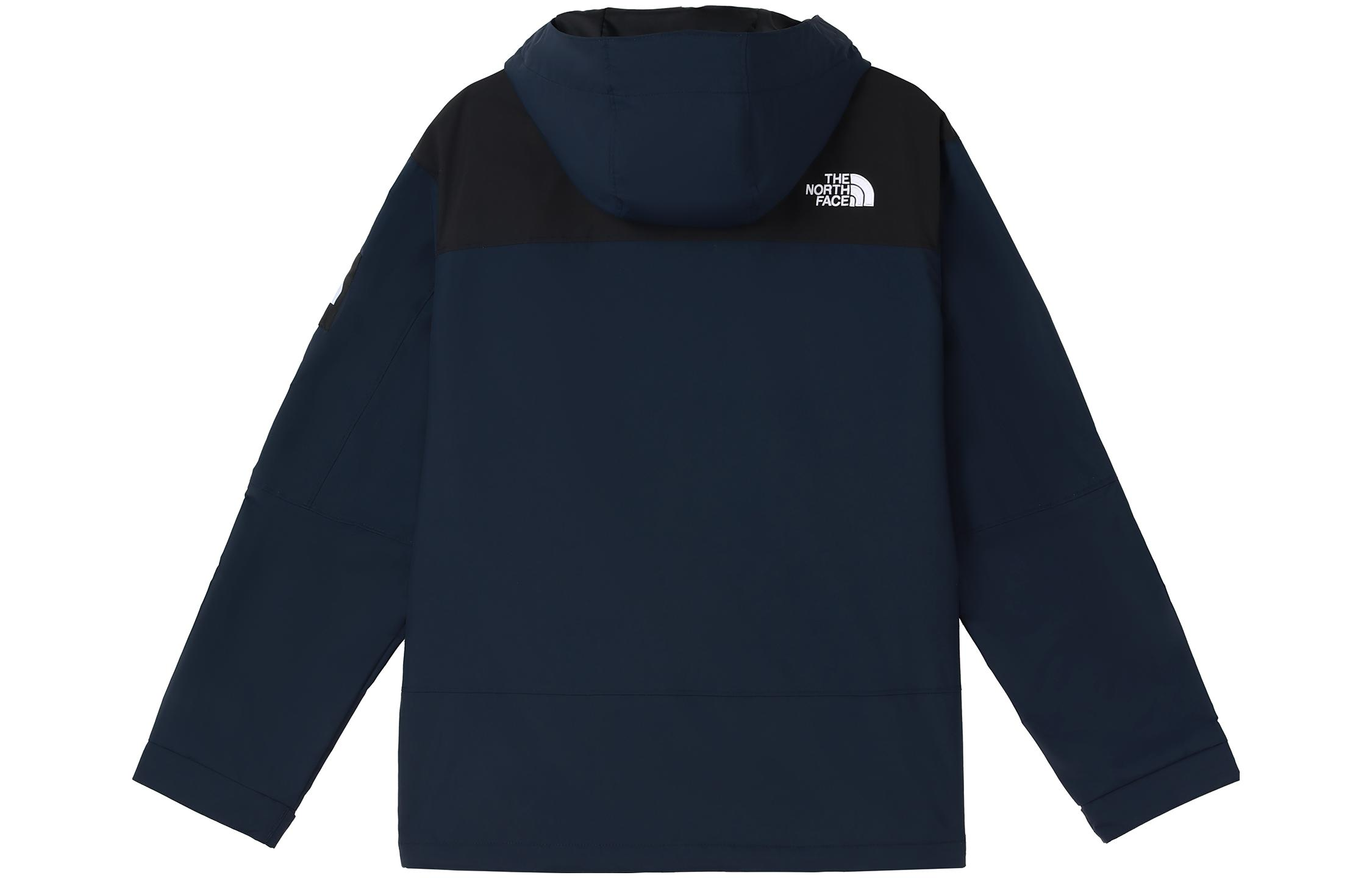 TNF Logo Colorblock Hooded Zip Jacket Unisex Navy Blue NI3BN52K 圖 3
