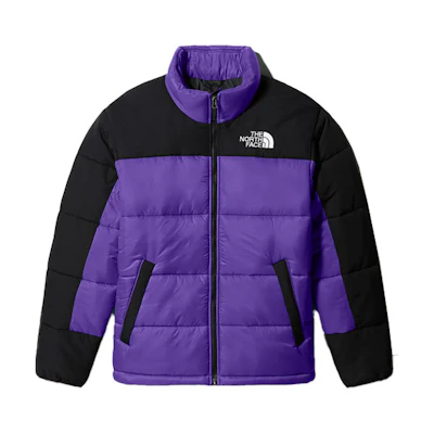 TNF Logo Colorblock Insulated Stand Collar Jacket Men’s Purple NF0A4QYZ-NL4