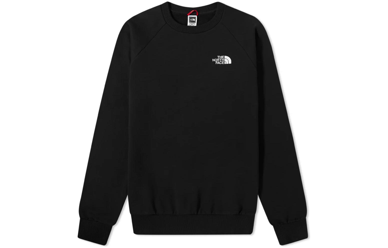TNF Logo Crewneck Long-Sleeve Sweatshirt Black NF0A4SZ9-JK3
