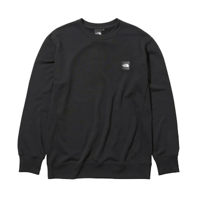 TNF Logo Crewneck Long-Sleeve Sweatshirt Black NT12232-K