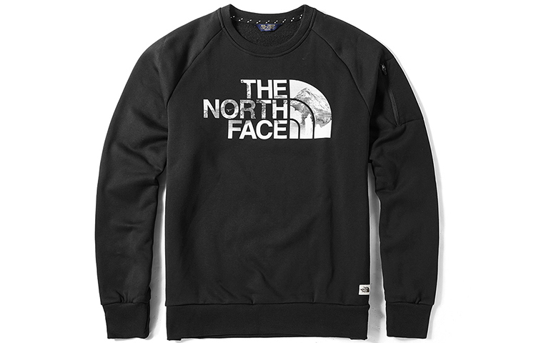 TNF Logo Crewneck Long-Sleeve Sweatshirt Black NF0A3VUB-JK3