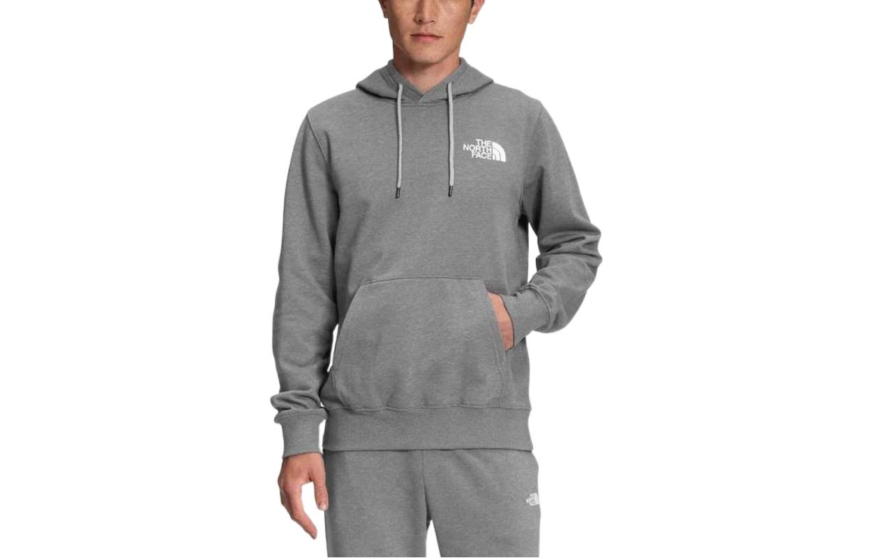 TNF Logo Crewneck Long-Sleeve Sweatshirt Grey NF0A7ZWH-9J6