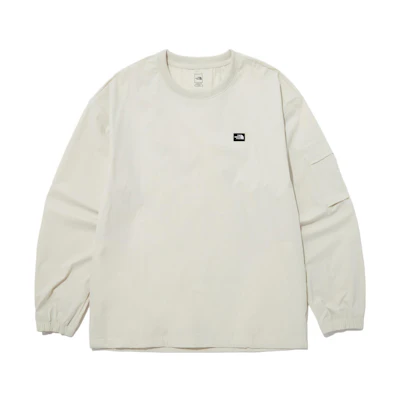TNF Logo Crewneck Pullover Long-Sleeve Sweatshirt Men’s Off-White NM5MP15C