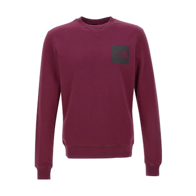 TNF Logo Crewneck Pullover Sweatshirt Red NF0A7X1L-I0H1
