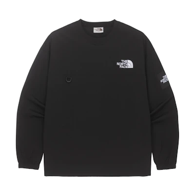 TNF Logo Crewneck Pullover Sweatshirt Unisex Black NM5MQ52J