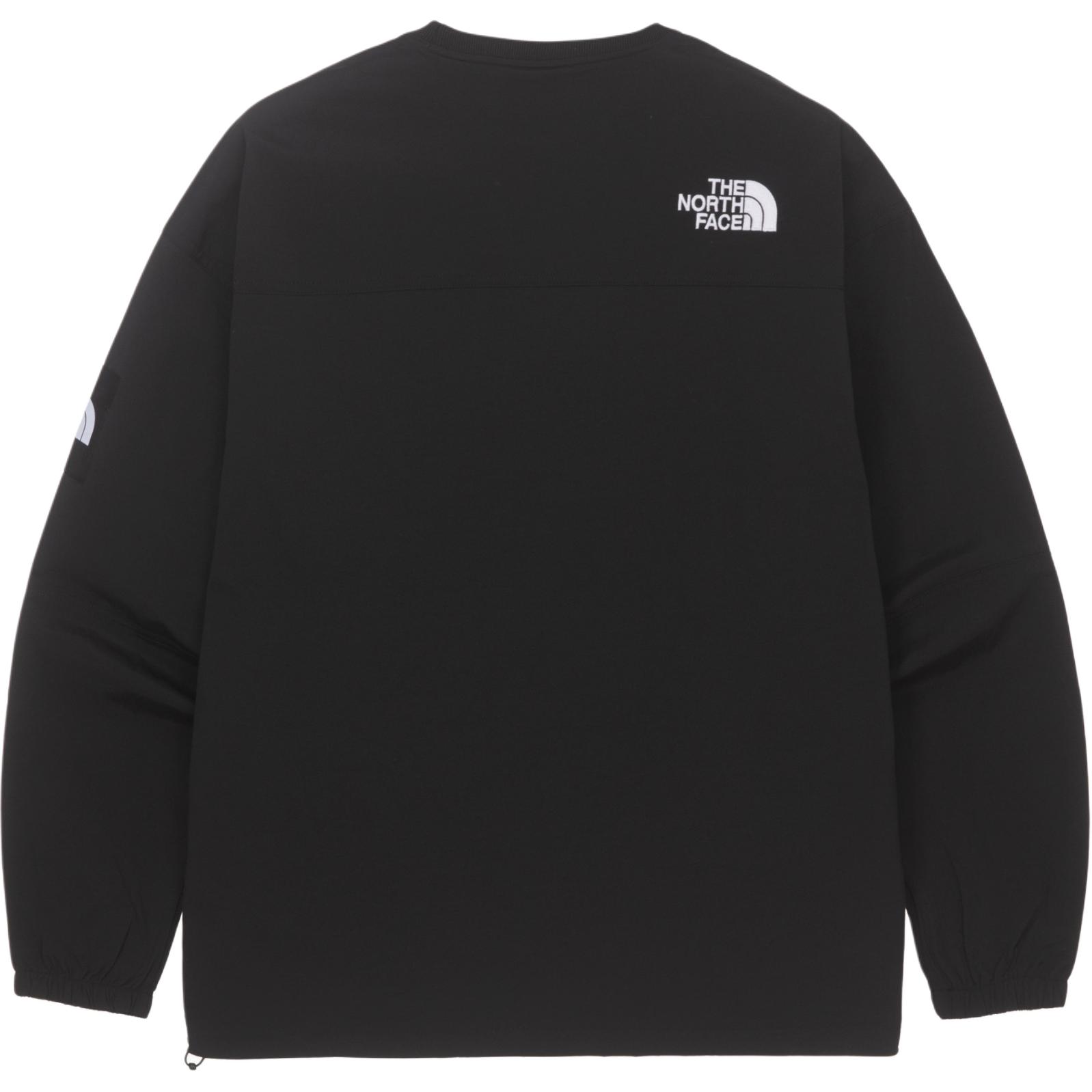 Lookbook The North Face 男女黑色Logo圓領套頭衫 NM5MQ52J