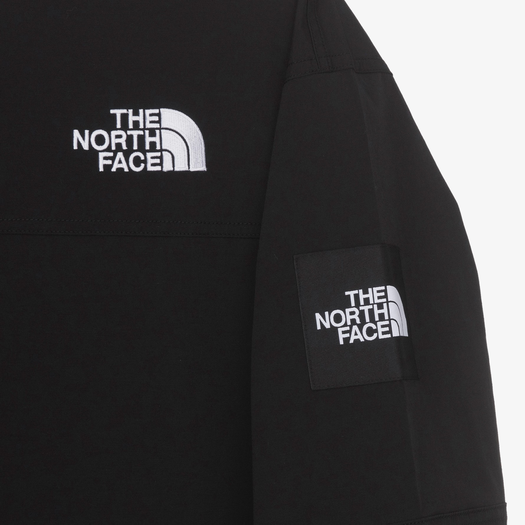 Purchase The North Face 男女黑色Logo圓領套頭衫 NM5MQ52J