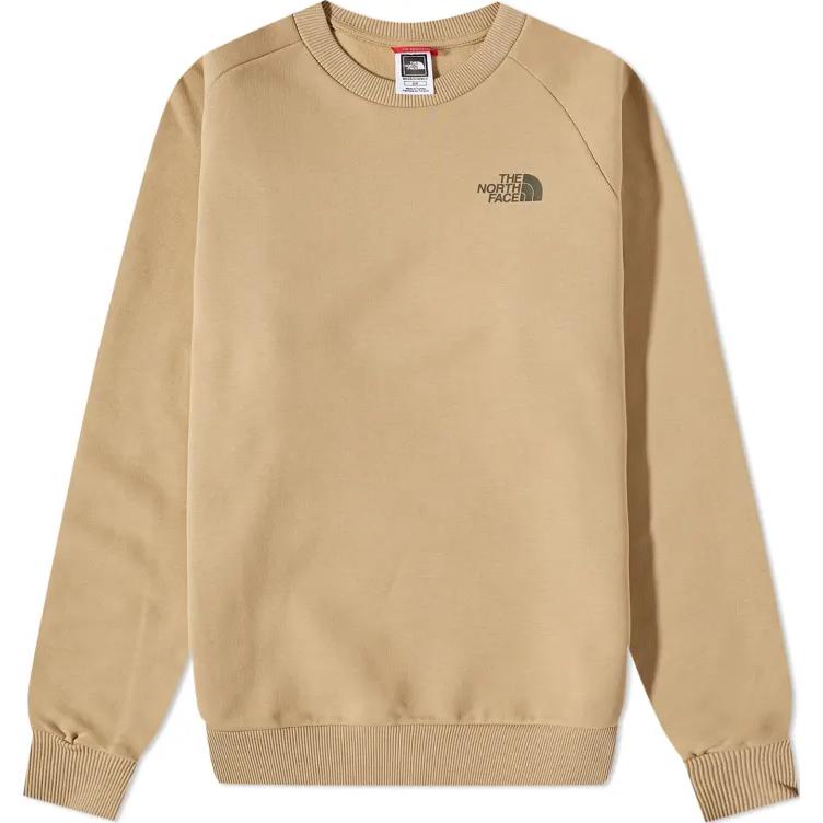 TNF Logo Crewneck Sweatshirt Beige Long Sleeve NF0A4SZ9-LK5