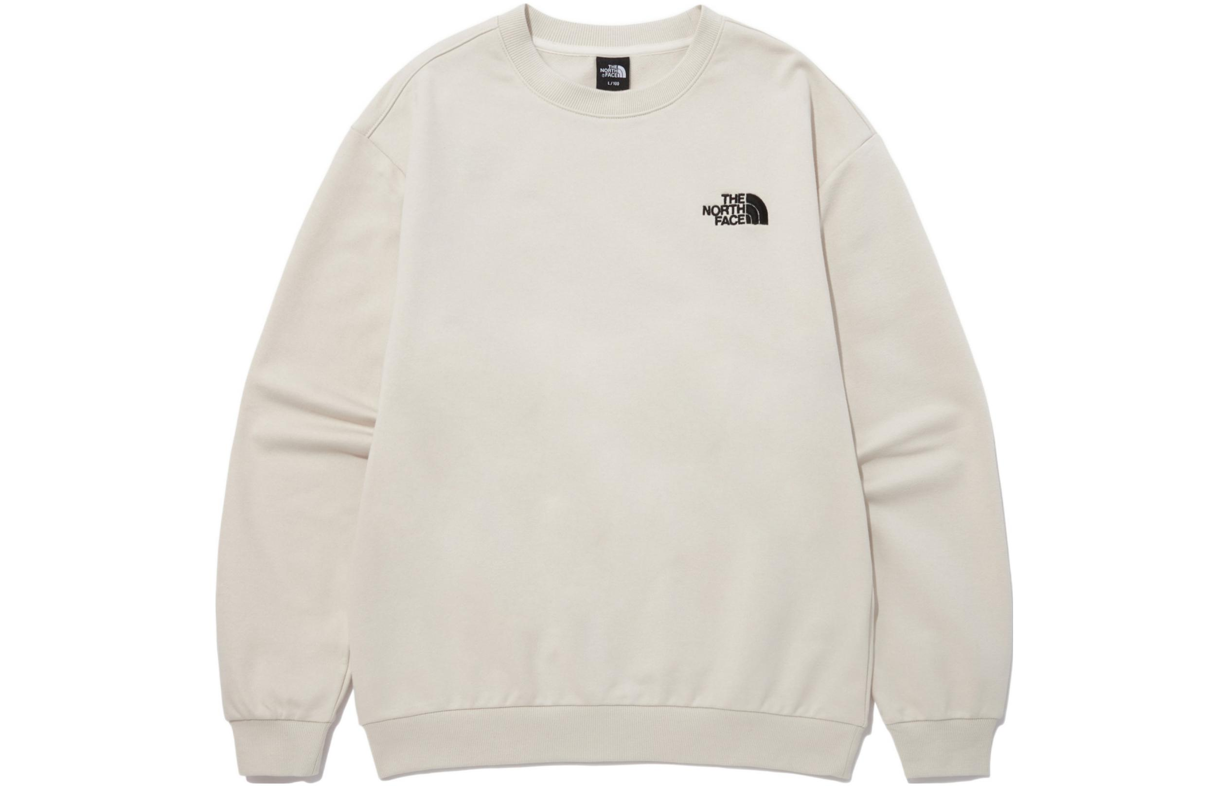 TNF Logo Crewneck Sweatshirt Beige Unisex NM5MP10B