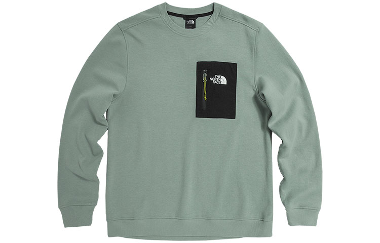 TNF Logo Crewneck Sweatshirt Grey Green NF0A5316-HDF
