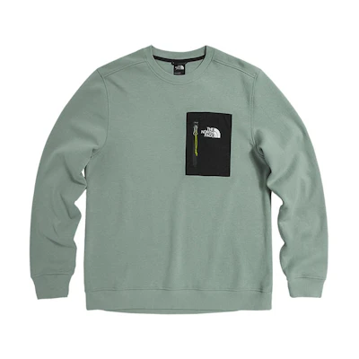 TNF Logo Crewneck Sweatshirt Grey Green NF0A5316-HDF