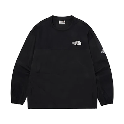 TNF Logo Crewneck Sweatshirt Unisex Casual Sportswear - Light Black NM5MQ03M