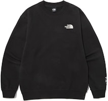 The North Face Logo Embroidered Black Crew Neck Sweatshirt Unisex NM5MP55A The North Face Logo Embroidered Black Crew Neck Sweatshirt Unisex NM5MP55A