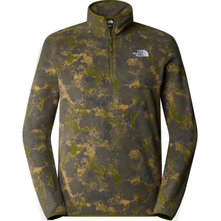 TNF Logo Embroidered Camo High-Neck Sweatshirt Green NF0A858Z-WJO