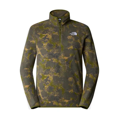 TNF Logo Embroidered Camo High-Neck Sweatshirt Green NF0A858Z-WJO