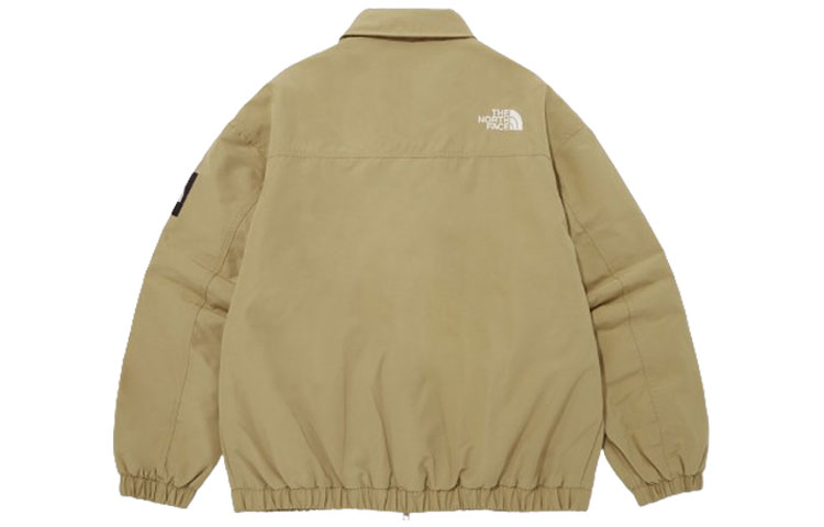 Lookbook The North Face Jaket Santai Khaki Bordir Logo Unisex. NJ3NP61K