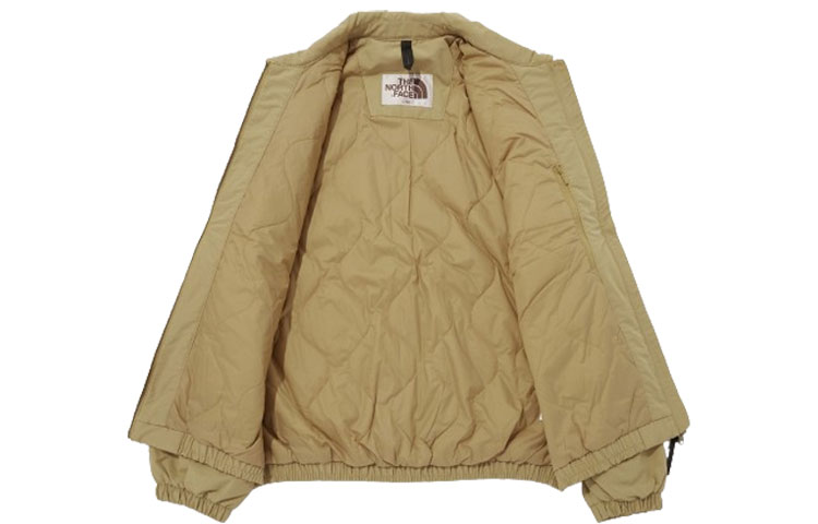 Shop The North Face Jaket Santai Khaki Bordir Logo Unisex. NJ3NP61K