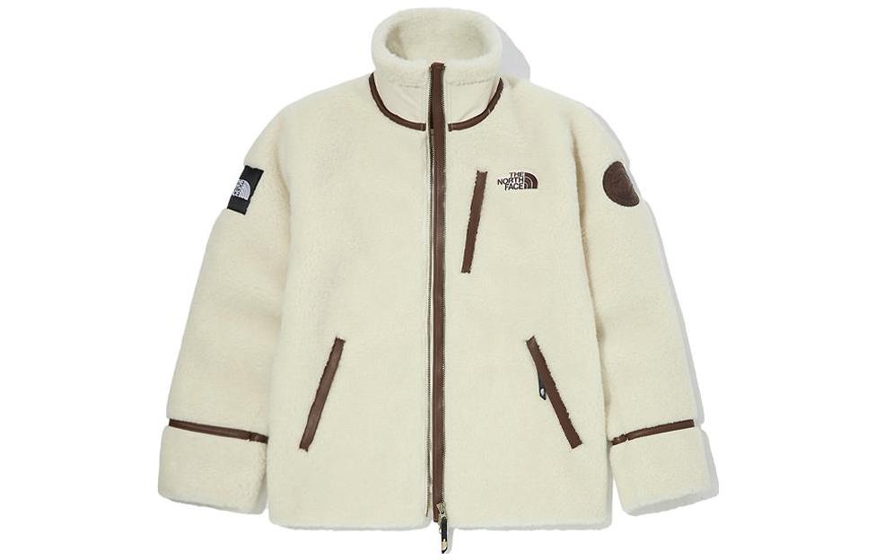 The North Face Logo Embroidered Casual Long-Sleeve Jacket Cream Unisex NJ3VL63J