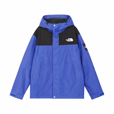 TNF Logo Embroidered Colorblock Hooded Jacket Blue Unisex NI3BN58O