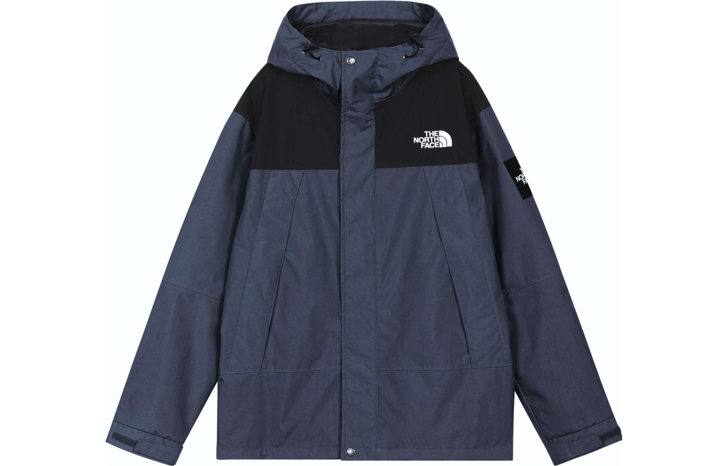 TNF Logo Embroidered Colorblock Zip Jacket - Blue NI3BN51N