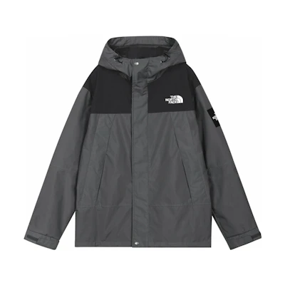 TNF Logo Embroidered Colorblock Zip Jacket - Gray NI3BN51L