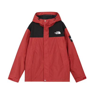 TNF Logo Embroidered Colorblock Zip Jacket Red NI3BN58P