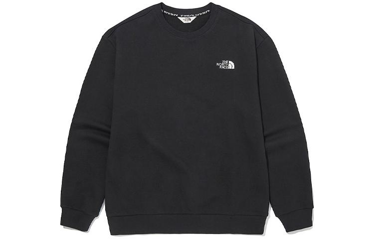 TNF Logo Embroidered Crewneck Sweatshirt Black (Unisex) NM5MM03K