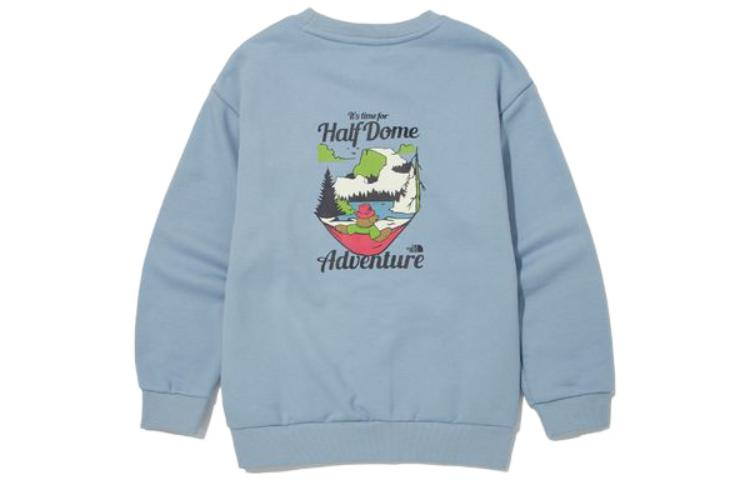 TNF Logo Embroidered Crewneck Sweatshirt Unisex Casual Long Sleeve NM5MM53T