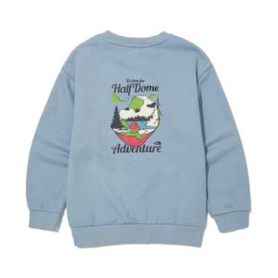 TNF Logo Embroidered Crewneck Sweatshirt Unisex Casual Long Sleeve NM5MM53T