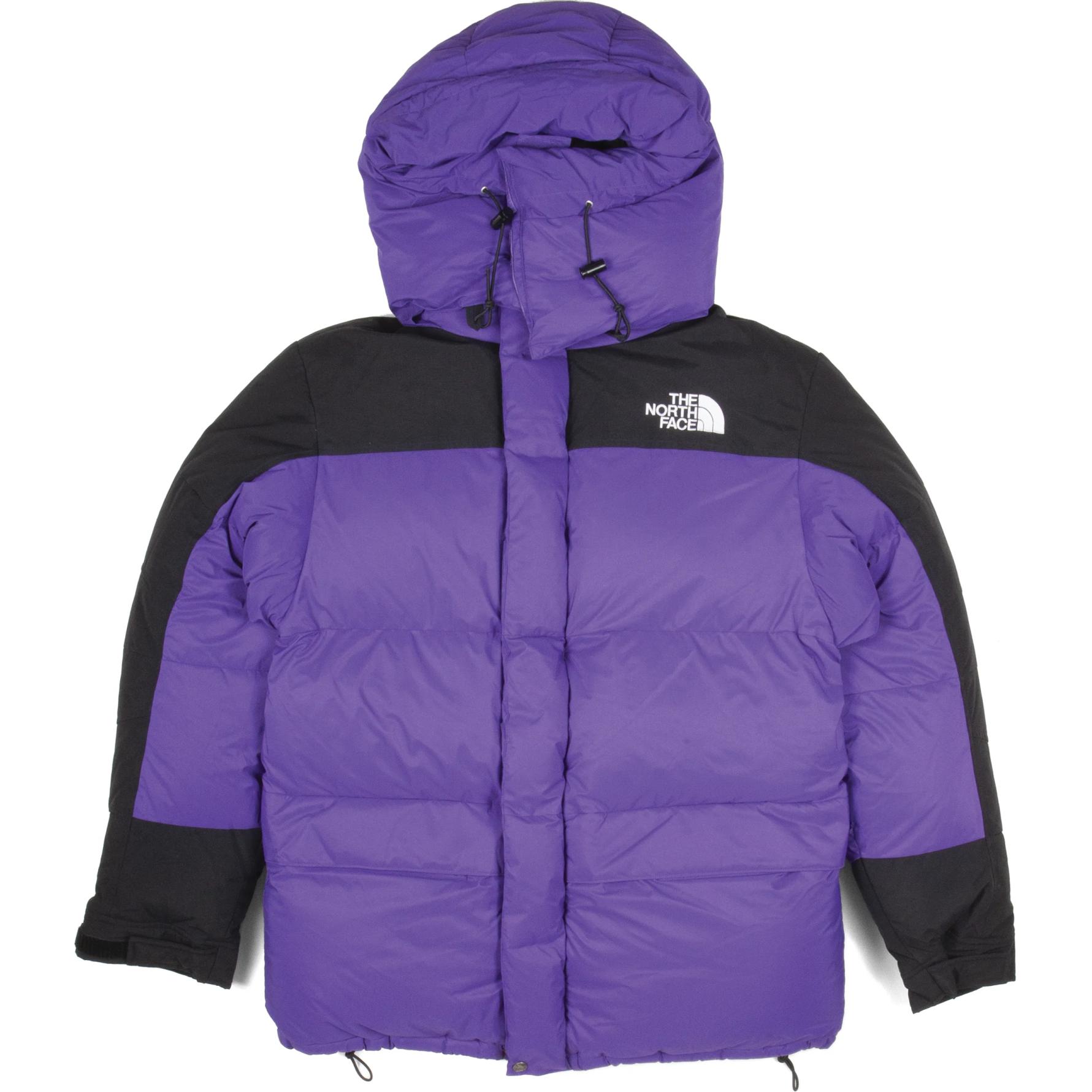 TNF Logo Embroidered Fleece Lined Purple Puffer Jacket NF0A4QYPNL4