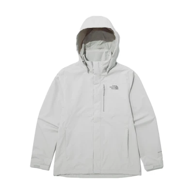 TNF Logo Embroidered Gray Windproof Waterproof Jacket NJ2HP00D