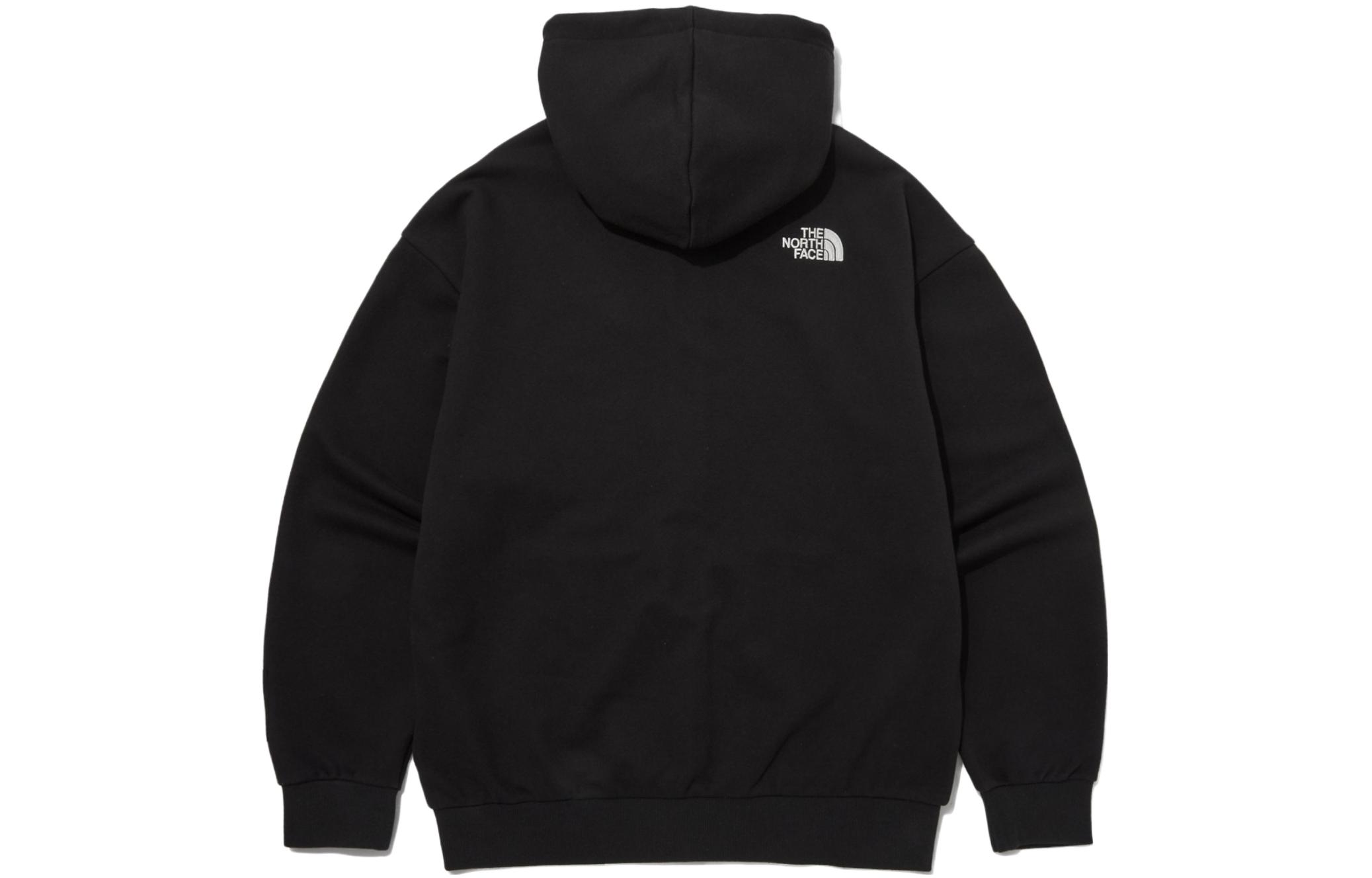 TNF Logo Embroidered Hoodie Jacket Unisex Black NJ5JP80A 圖 3