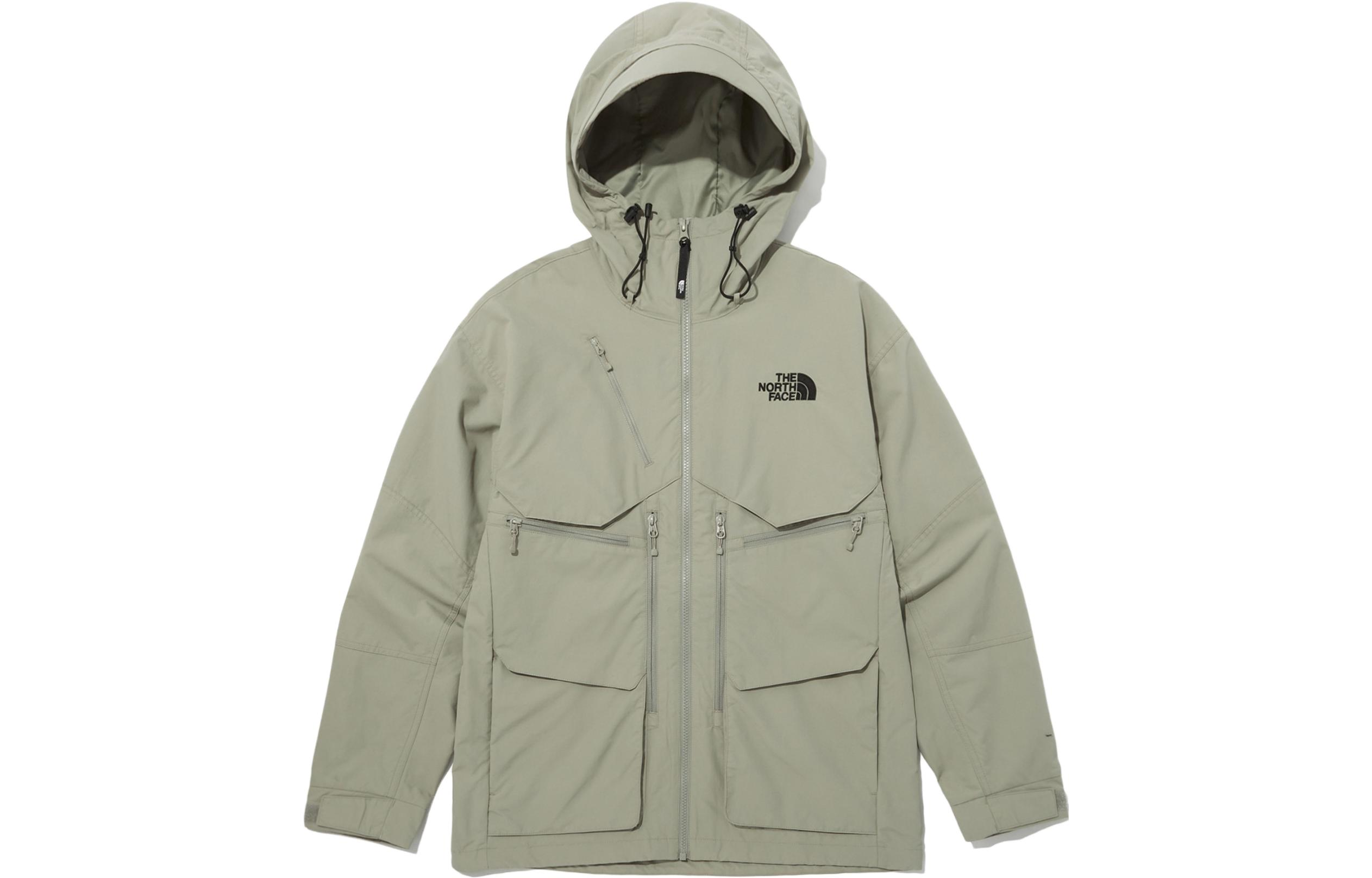 TNF Logo Embroidered Insulated Utility Jacket Light Green Unisex NJ3BP04B 圖 2