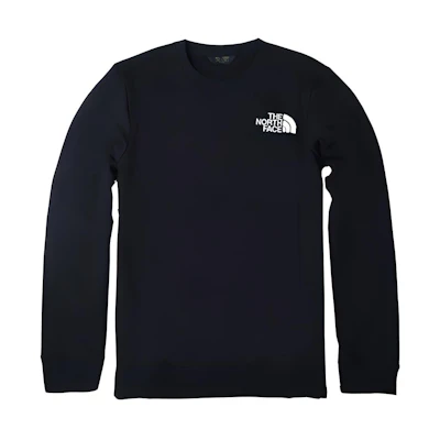 TNF Logo Embroidered Outdoor Knit Pullover Sweatshirt Black Unisex NF0A4NES-JK3