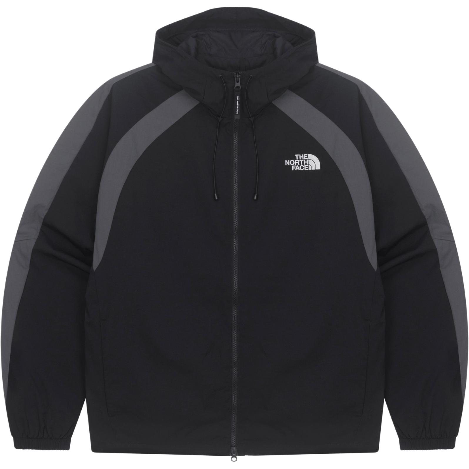 The North Face Logo Embroidered Retro Hoodie Jacket Unisex Black NJ3BQ53J