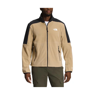TNF Logo Embroidered Stand Collar Zip Jacket Khaki NF0A7ZXW-QV2