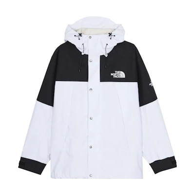 TNF Logo Embroidered Unisex White Hoodie Jacket NI2HQ01N