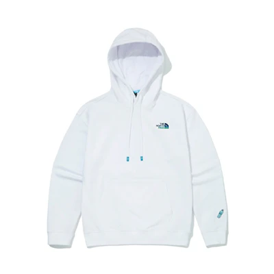 TNF Logo Embroidered Unisex White Sweatshirt NM5PM04C