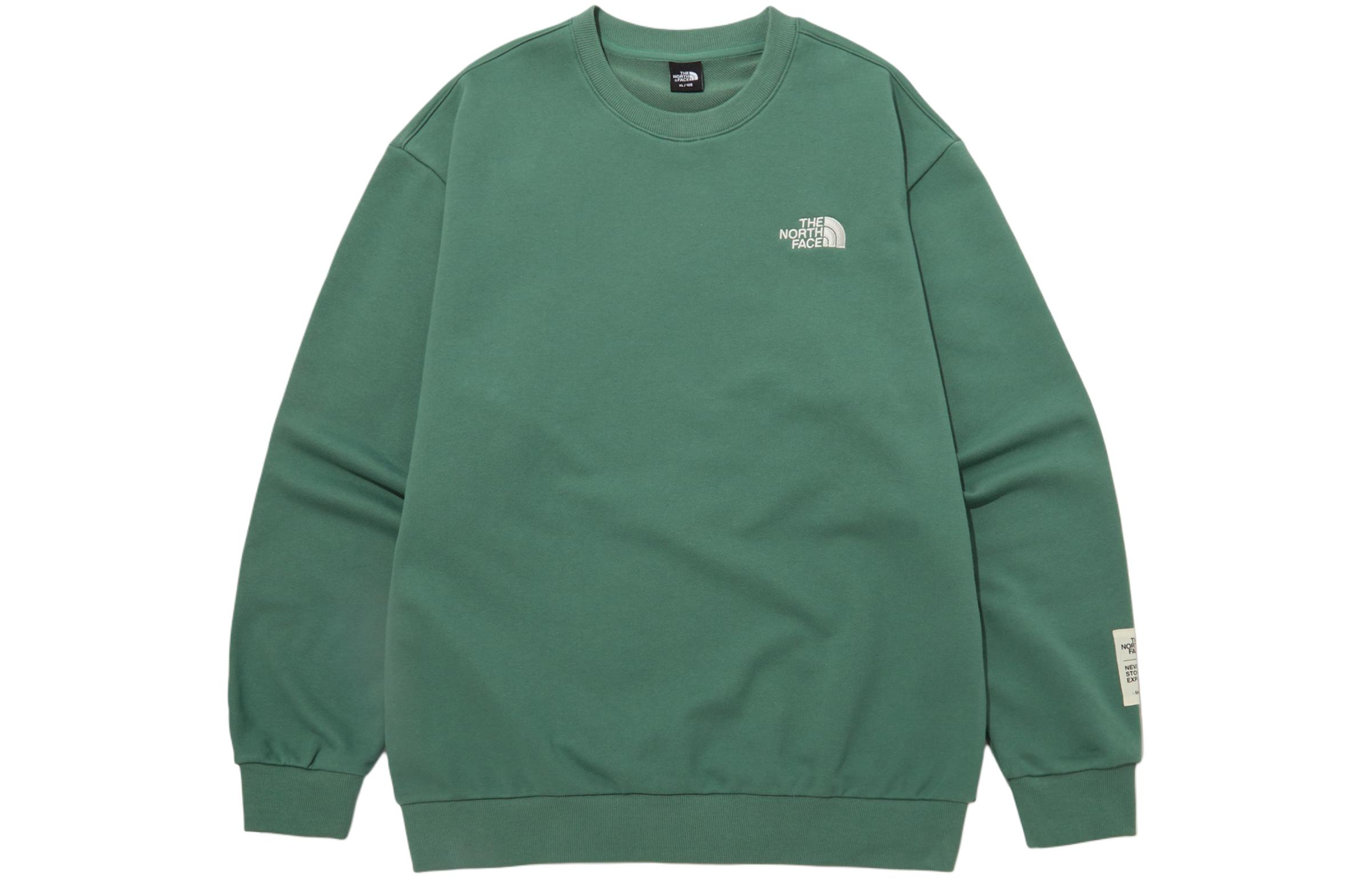 TNF Logo Embroidered Vintage Pullover Sweatshirt Unisex - Grass Green NM5MP54D