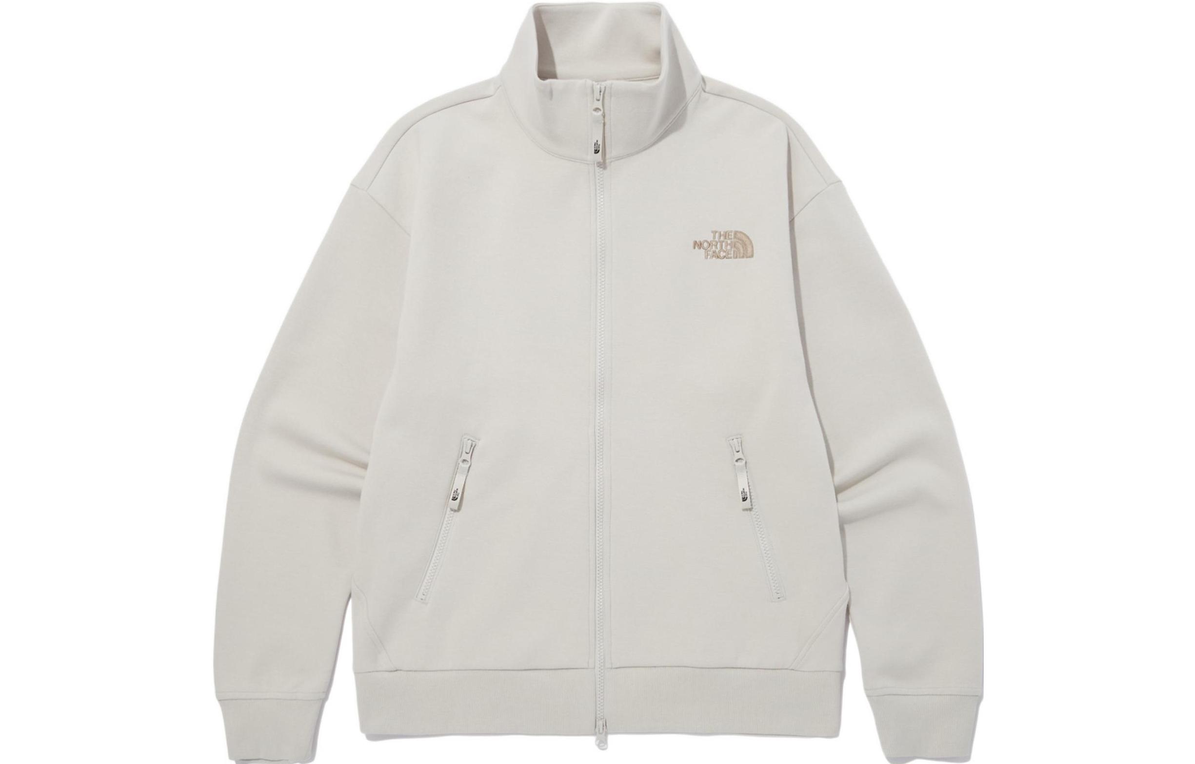 TNF Logo Embroidered White Full-Zip Jacket Unisex NJ5JN50L 圖 2