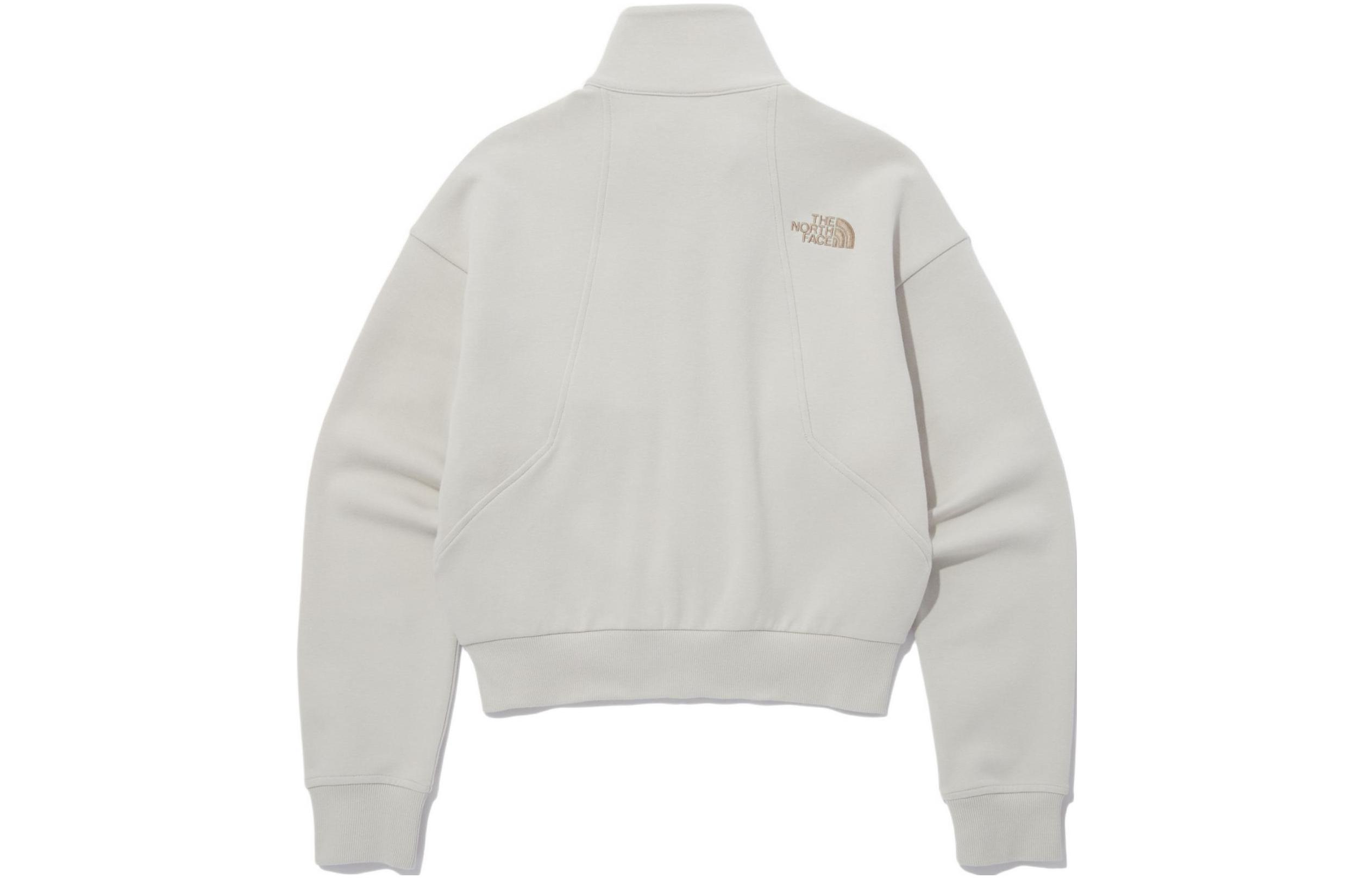 TNF Logo Embroidered White Full-Zip Jacket Unisex NJ5JN50L 圖 3