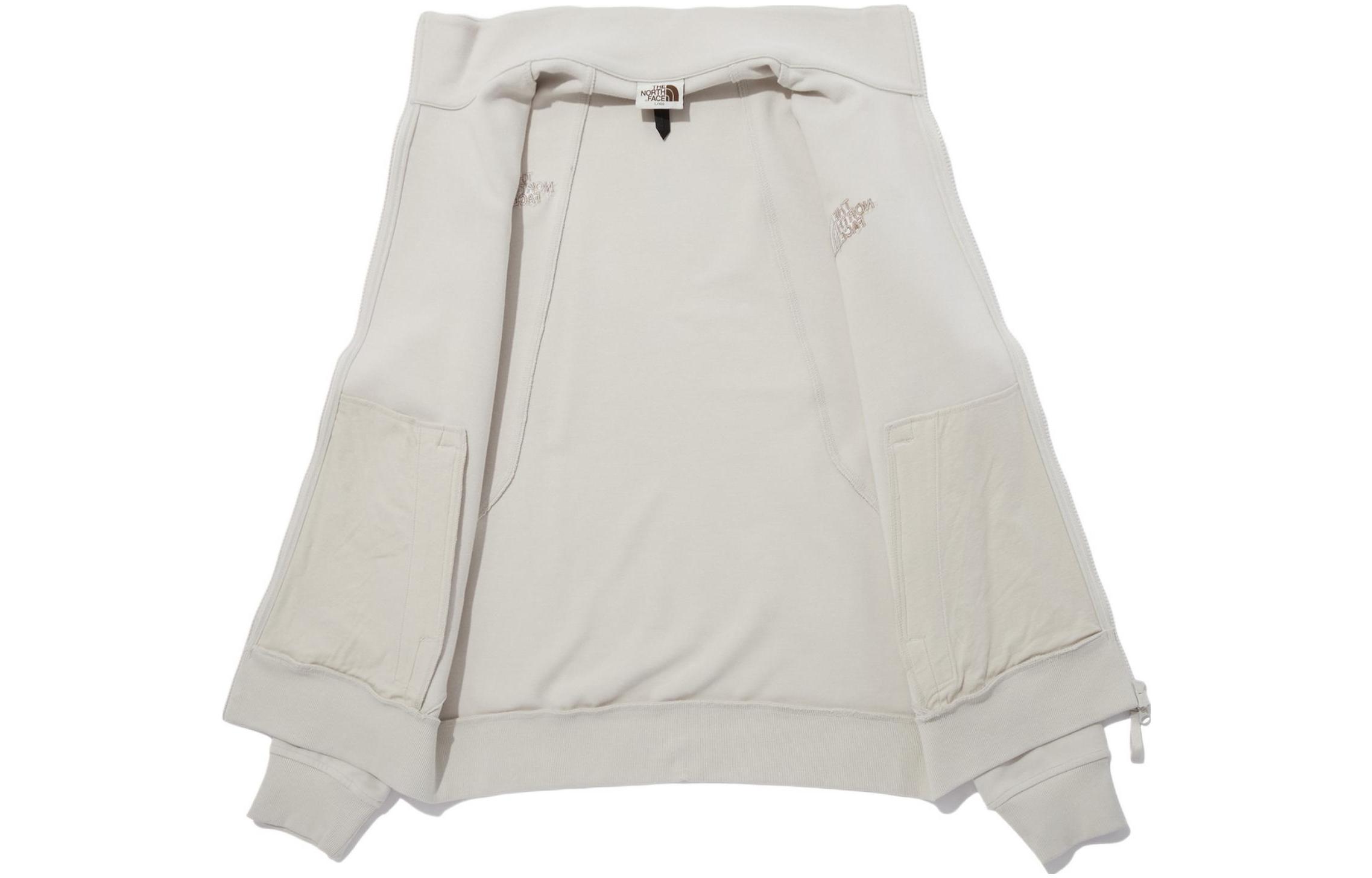 TNF Logo Embroidered White Full-Zip Jacket Unisex NJ5JN50L 圖 4