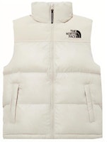 The North Face Logo Embroidered Windproof Fleece Vest Sand White Unisex NV3NP55C The North Face Logo Embroidered Windproof Fleece Vest Sand White Unisex NV3NP55C
