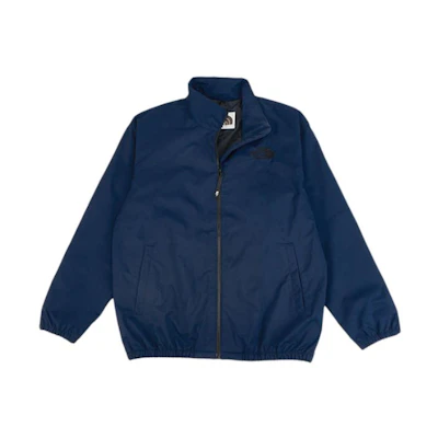 TNF Logo Embroidered Zip-Up Loose Jacket Unisex Blue NI3BP75N