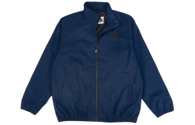 TNF Logo Embroidered Zip-Up Loose Jacket Unisex Blue NI3BP75N 圖 2