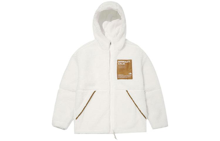 TNF Logo Fleece Hoodie Jacket Unisex - White NJ4FM53J 圖 2