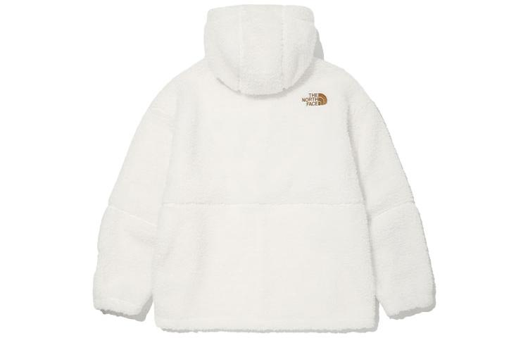 TNF Logo Fleece Hoodie Jacket Unisex - White NJ4FM53J 圖 3