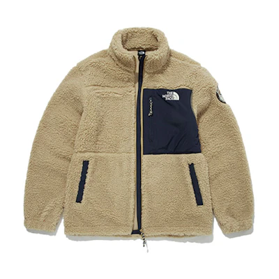 TNF Logo Fleece Jacket Khaki Unisex NJ4FM56B