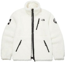 The North Face Logo Fleece Jacket Winter Unisex Off-White NJ4FM50J The North Face Logo Fleece Jacket Winter Unisex Off-White NJ4FM50J