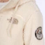 Sizing The North Face Logo Fleece Hoodie Beige Unisex Poket Pelbagai Fit Santai NJ4FM57A
